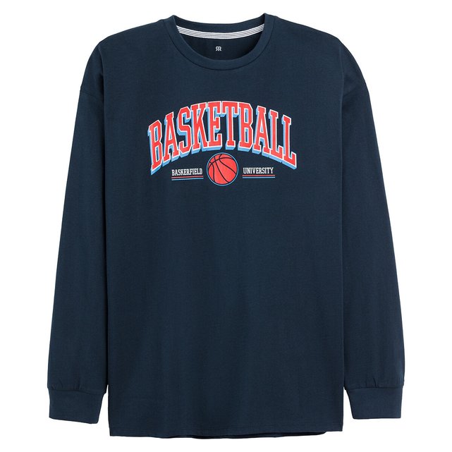 Μακρυμάνικη μπλούζα με στάμπα Basketball