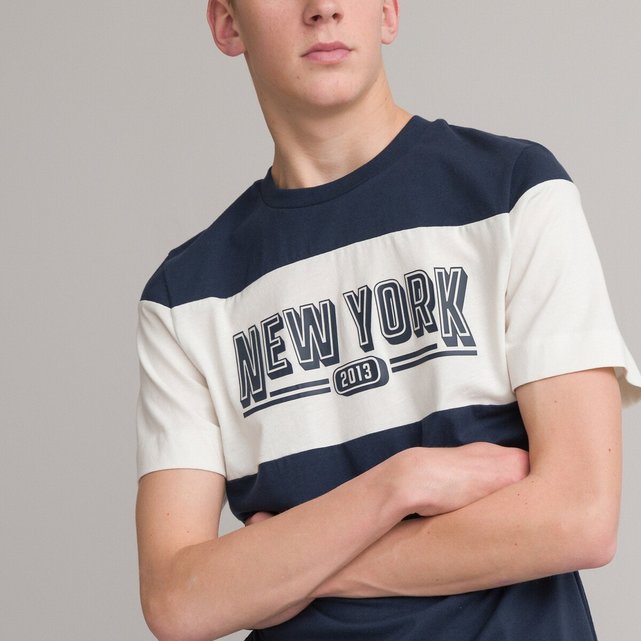 Κοντομάνικο T-shirt με στάμπα New York μπροστά