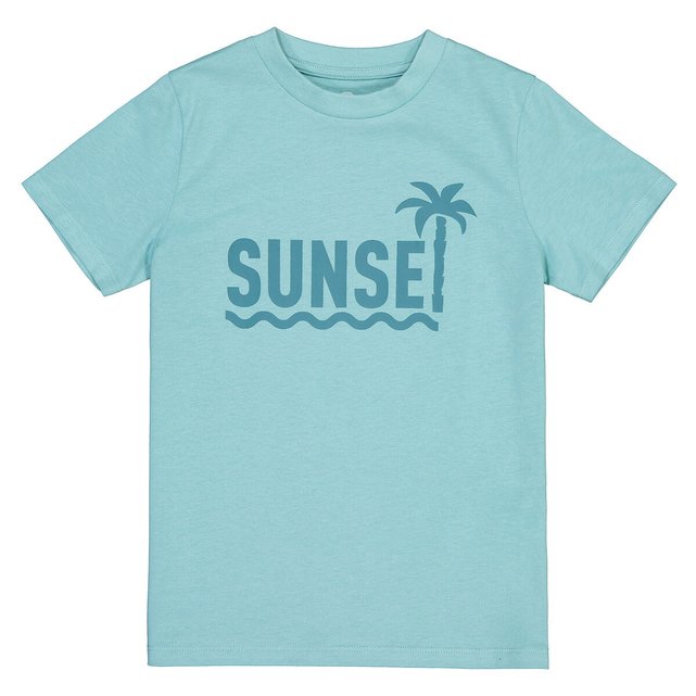 Κοντομάνικο T-shirt με στάμπα ηλιοβασίλεμα