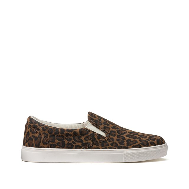 Αθλητικά παπούτσια από βαμβάκι με μοτίβο animal print