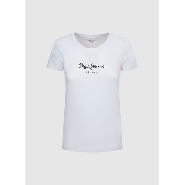 Κοντομάνικο T-shirt με λογότυπο μπροστά
