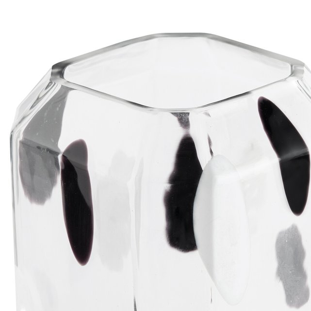 Βάζο από διάφανο γυαλί με πουά μοτίβα, Dalma