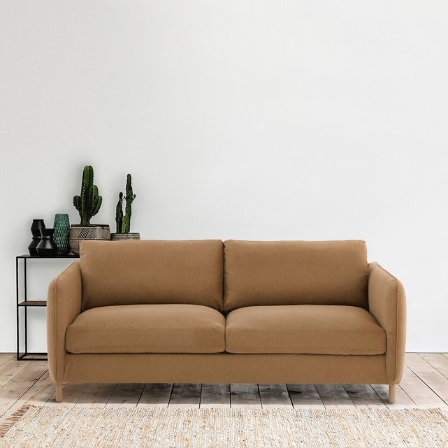 Καναπές-κρεβάτι 2, 3 ή 4 θέσεων με μελανζέ ταπετσαρία, Lomeo