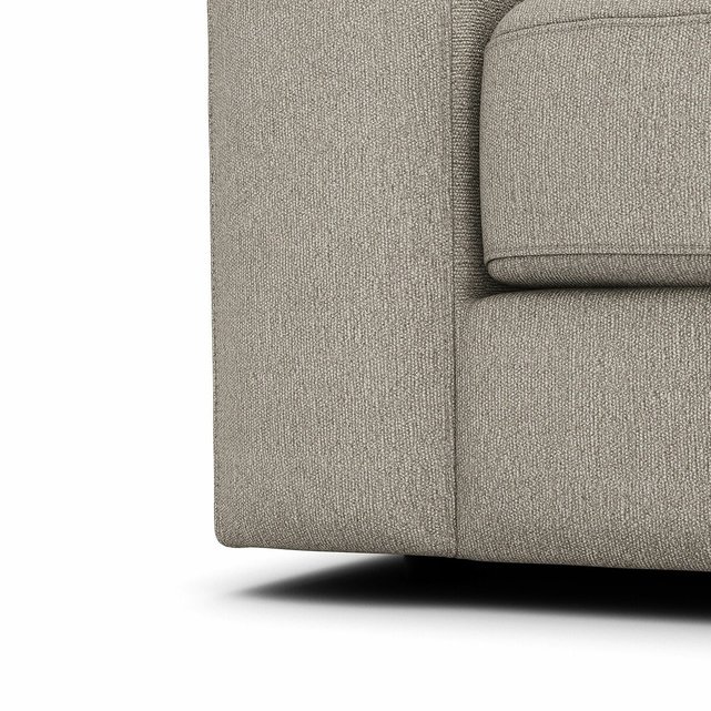 Τριθέσιος καναπές με ανάγλυφη ταπετσαρία από βισκόζη και λινό, Skander