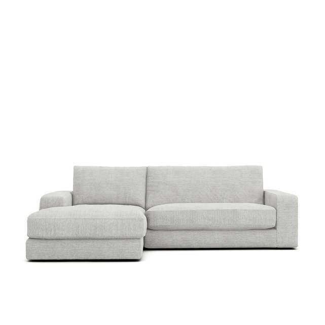 Γωνιακός καναπές με μελανζέ ταπετσαρία, Skander