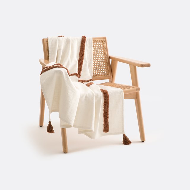 Βαμβακερό ριχτάρι με tufted μοτίβα, Goboa