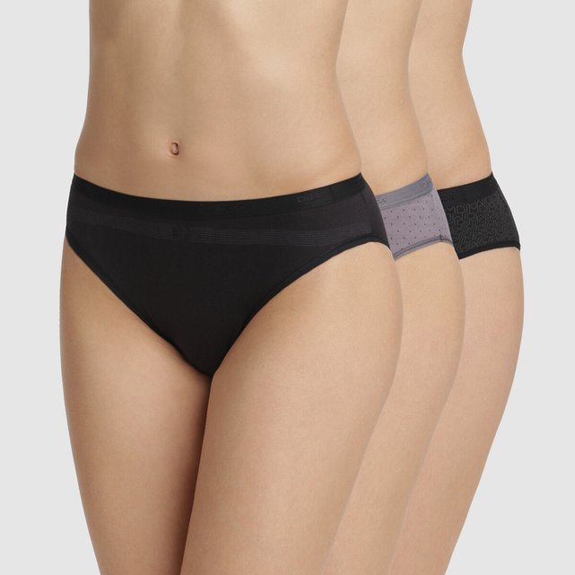 Σετ 3 σλιπ, Les Pockets Coton Stretch