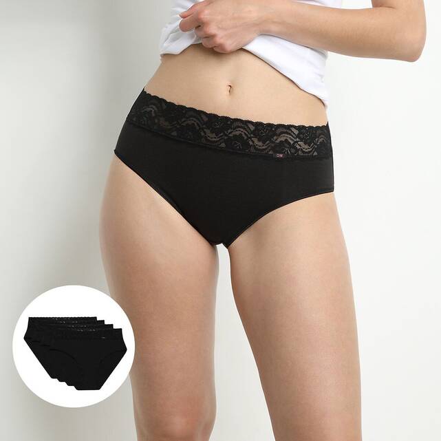 Σετ 3+1 μάξι σλιπ από οργανικό βαμβάκι, Coton Stretch