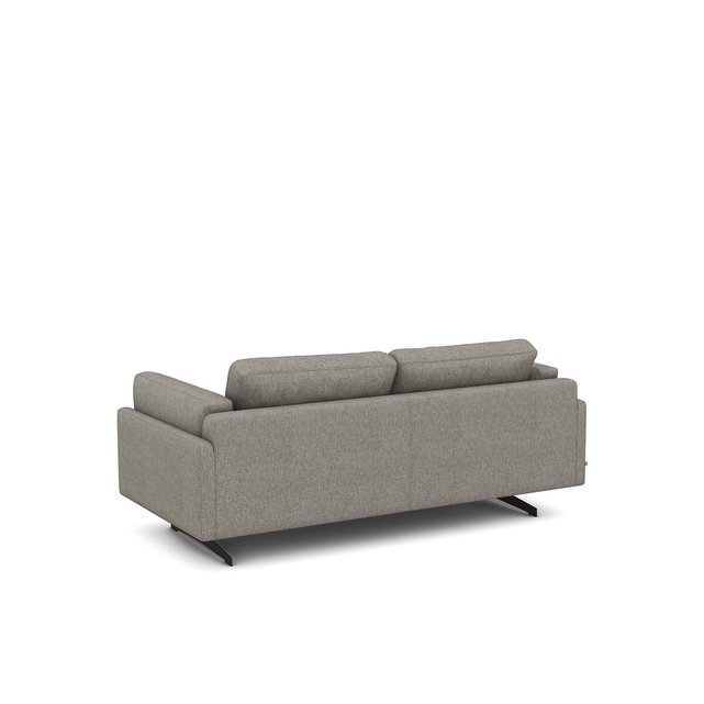 Διθέσιος καναπές με ανάγλυφη ταπετσαρία από βισκόζη και λινό, Cesar