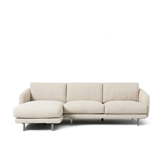 Γωνιακός καναπές με μπουκλέ ταπετσαρία, Nogara