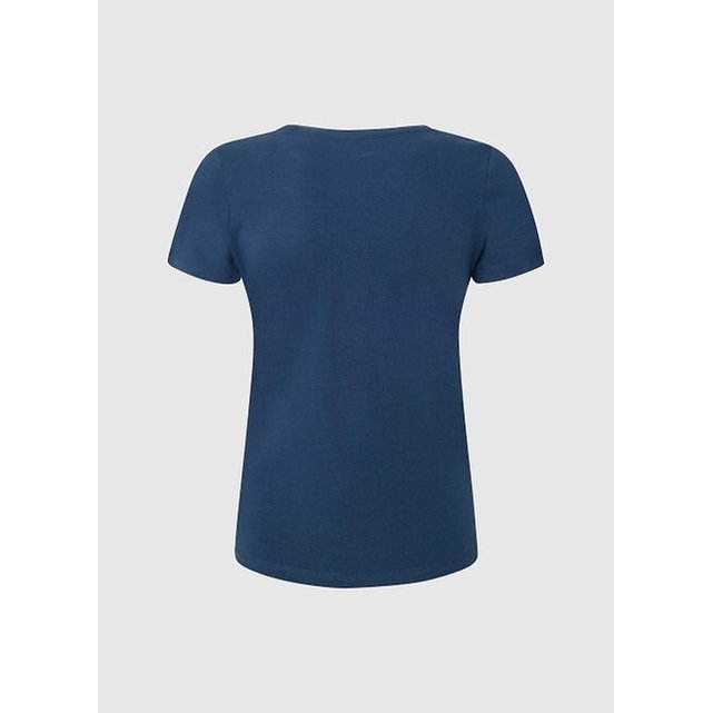 Κοντομάνικο T-shirt με λογότυπο μπροστά
