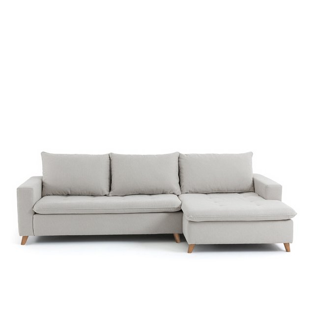 Γωνιακός καναπές με ταπετσαρία ανάγλυφης ύφανσης, Milare