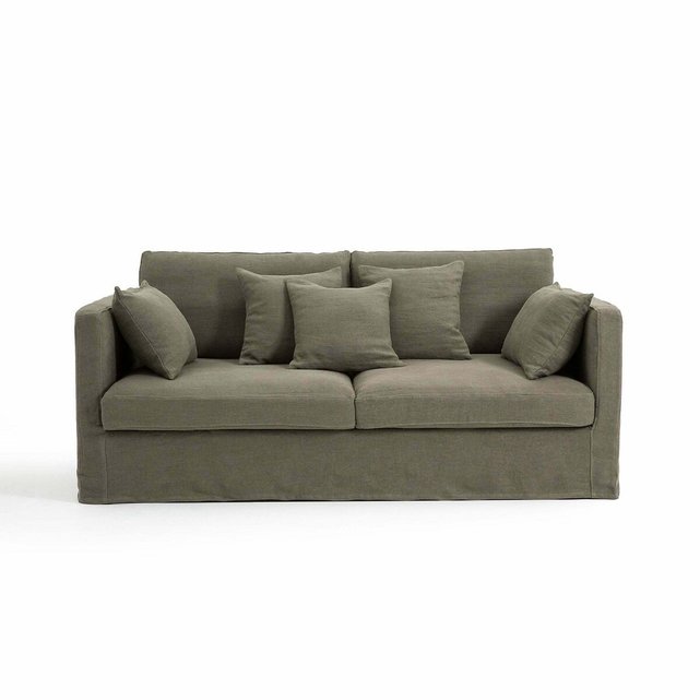 Κάλυμμα από χοντρό λινό stonewashed για τον καναπέ Neo Kinkajou