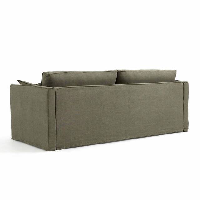Κάλυμμα από χοντρό λινό stonewashed για τον καναπέ Camille
