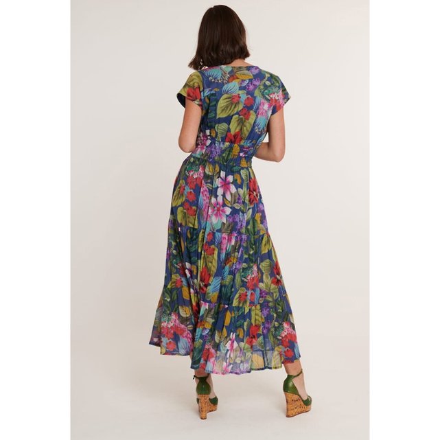 Μακρύ φόρεμα με φλοράλ μοτίβο, Calvi