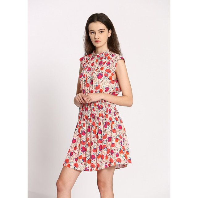 Αμάνικο φόρεμα με μοτίβο φρούτα