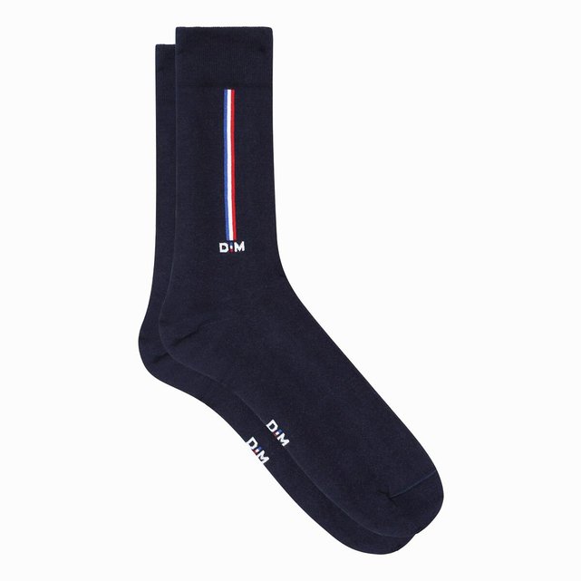 Ψηλές κάλτσες από βαμβακερό πενιέ με μοτίβο σημαία