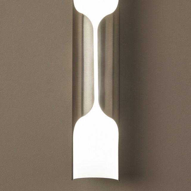 Μεταλλική απλίκα LED με σατινέ νίκελ φινίρισμα, Henrio