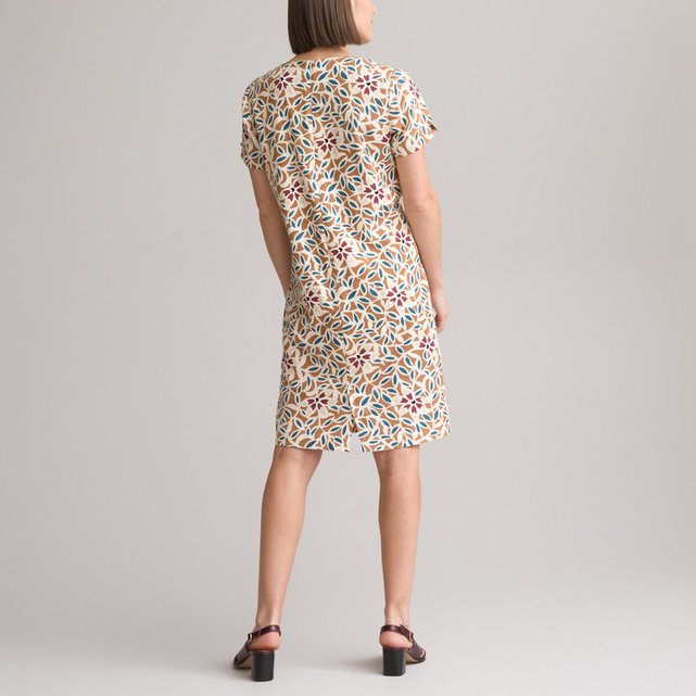 Ίσιο φόρεμα με φλοράλ μοτίβο
