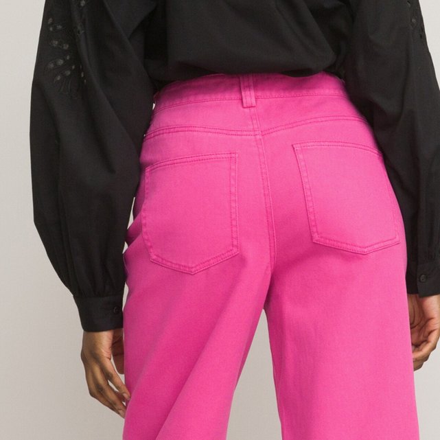 Παντελόνι mom fit με κανονική μέση