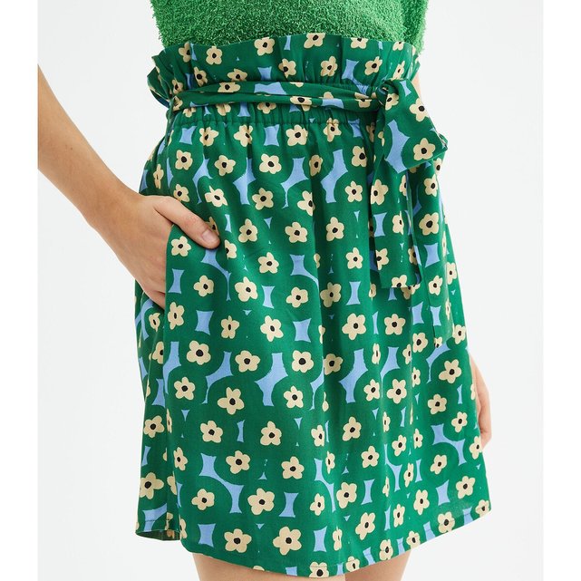 Κοντή φούστα με φλοράλ μοτίβο