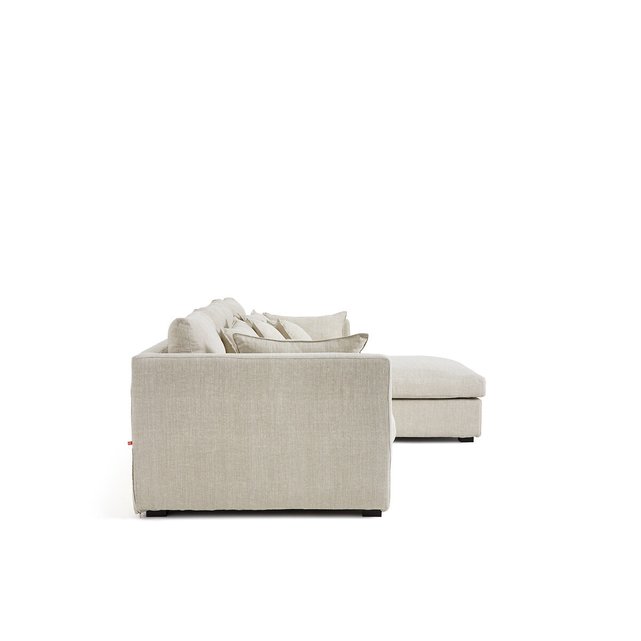 Γωνιακός καναπές από βαμβάκι-λινό, Neo Kinkajou