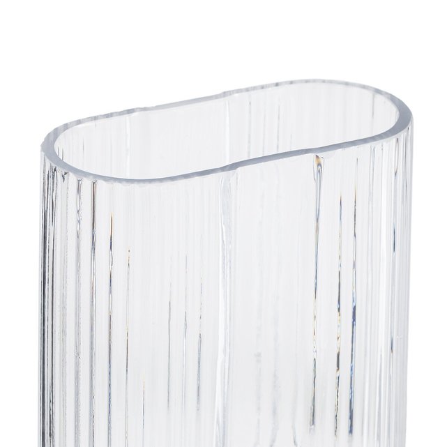 Βάζο από γυαλί με ραβδώσεις Υ23,5 εκ., Glasbo