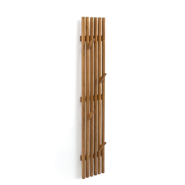 Κρεμάστρα τοίχου από μασίφ ξύλο δρυ με 4 γάντζους, Anies