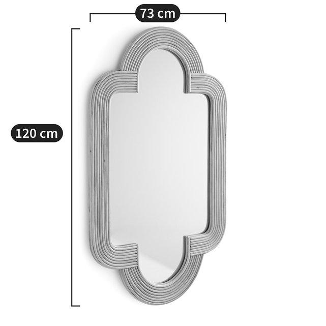 Καθρέφτης από ρατάν 120x73 εκ., Rivia