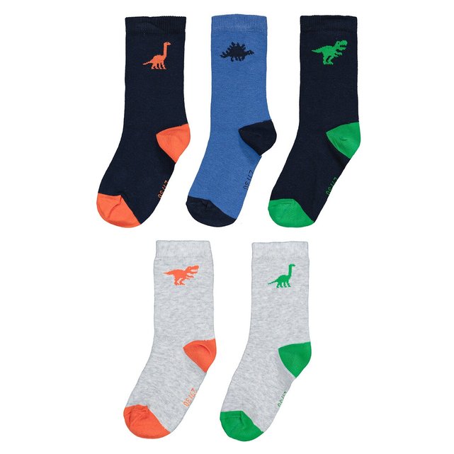 Σετ 5 ζευγάρια κάλτσες με μοτίβο δεινόσαυρο