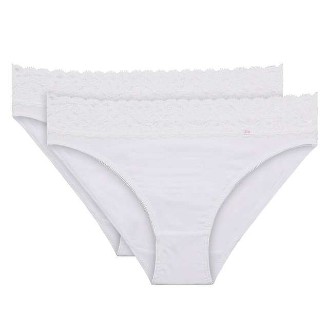 Σετ 2 μάξι σλιπ, Coton Stretch Féminine