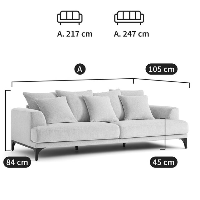 Καναπές από λινό βελούδο, Armento