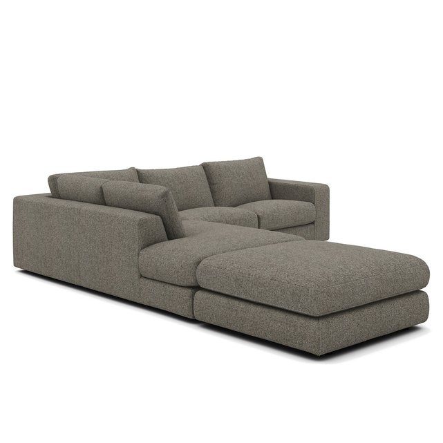 Γωνιακός καναπές με τουίντ ταπετσαρία, Skander