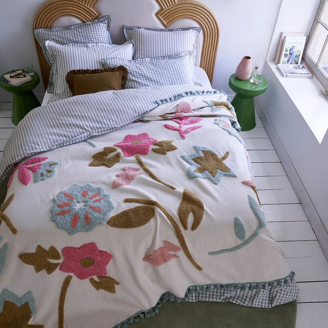 Βαμβακερό κάλυμμα κρεβατιού με tufted όψη, Samarkand