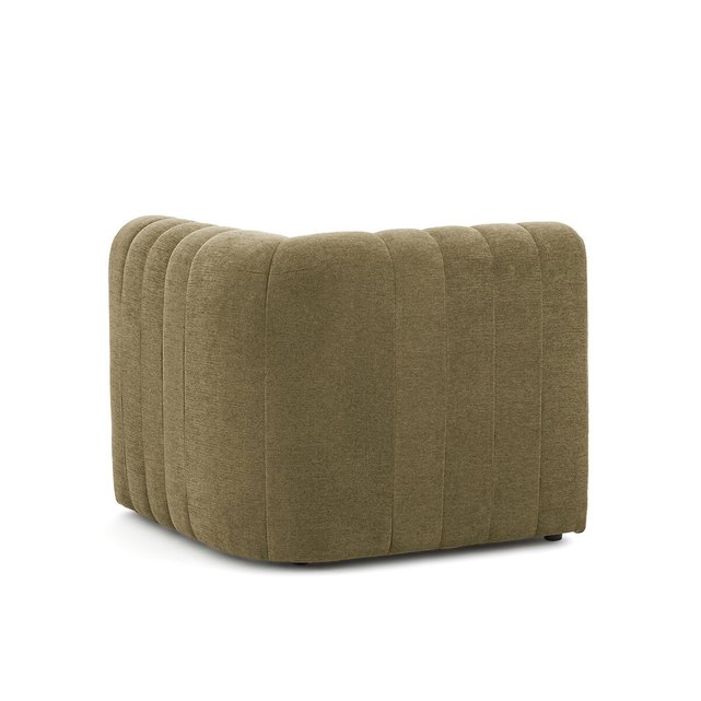 Γωνιακός καναπές σύνθεσης με ταπετσαρία ανάγλυφης ύφανσης, Mahé