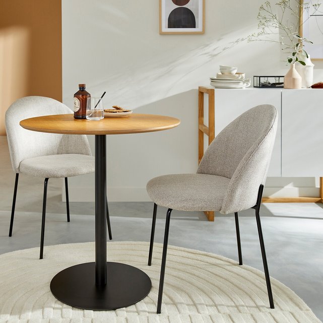 Σετ 2 καρέκλες με μελανζέ ταπετσαρία, Nordie