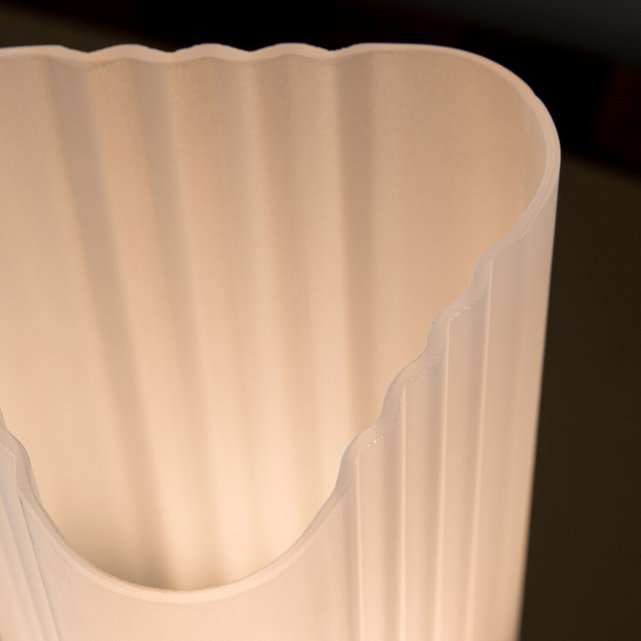 Επιτραπέζιο φωτιστικό από γυαλί τραβερτίνη, Strozzi , σχεδίασης E.Gallina