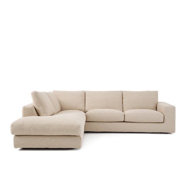 Γωνιακός καναπές με μπουκλέ ταπετσαρία, Skander