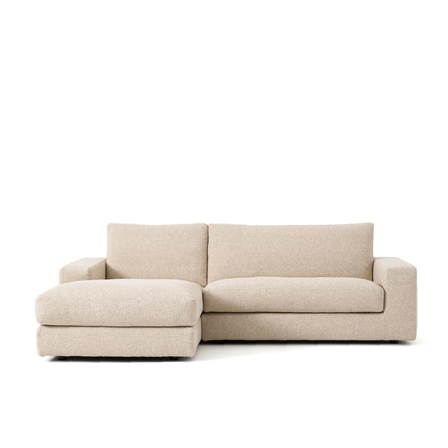 Γωνιακός καναπές με μπουκλέ ταπετσαρία, Skander