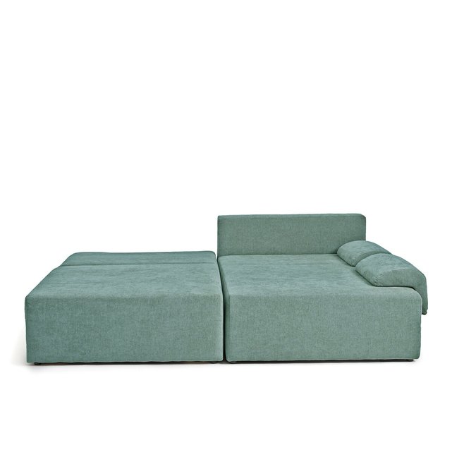 Γωνιακός καναπές-κρεβάτι με ανάγλυφη ταπετσαρία, Maona