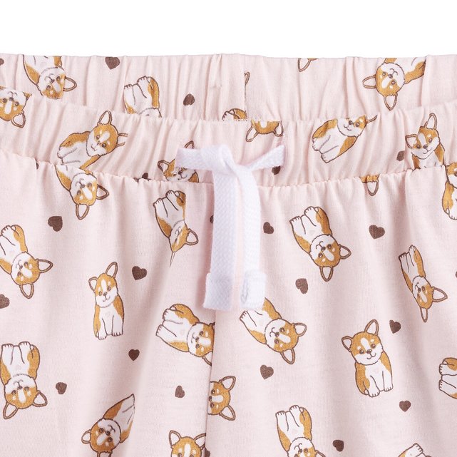 Σετ 2 πιτζάμες με σορτς και μοτίβο σκύλο κόργκι