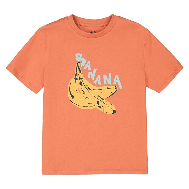 Κοντομάνικο T-shirt oversize με στάμπα μπανάνες μπροστά