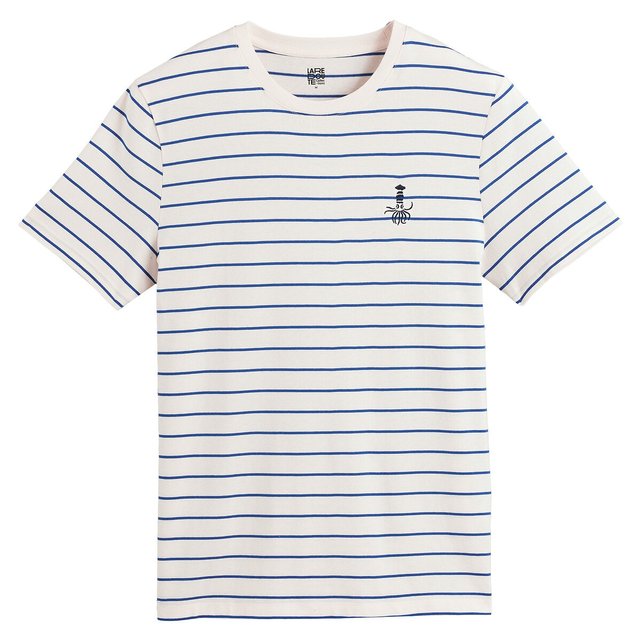 Κοντομάνικο T-shirt με στρογγυλή λαιμόκοψη