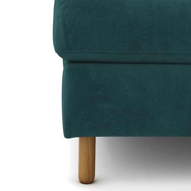Γωνιακός αριστερός καναπές με βελούδινη ταπετσαρία, Lomeo