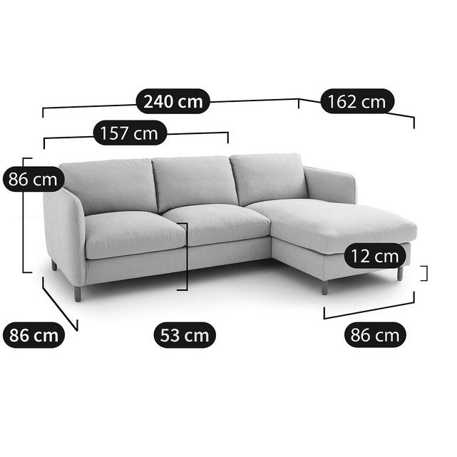 Γωνιακός αριστερός καναπές-κρεβάτι με βελούδινη ταπετσαρία, Lomeo