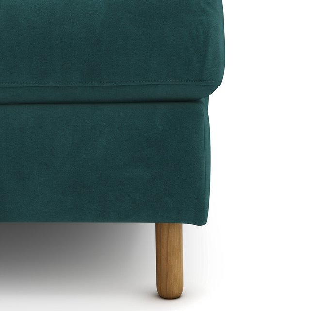 Γωνιακός δεξιός καναπές με βελούδινη ταπετσαρία, Lomeo