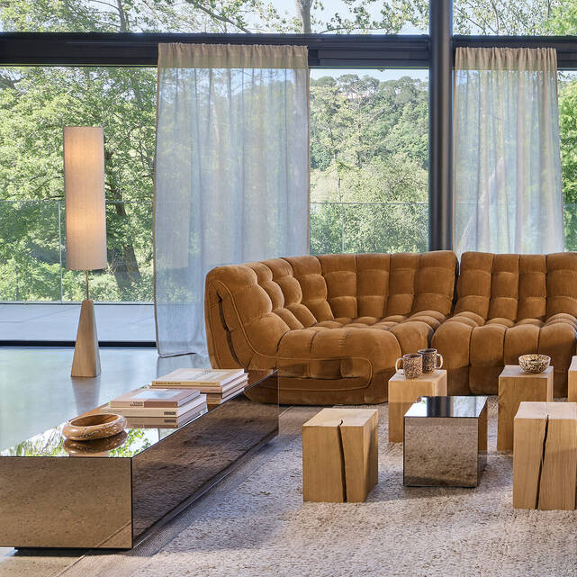 Επιδαπέδιο φωτιστικό από μασίφ ξύλο δρυ, Nestwood