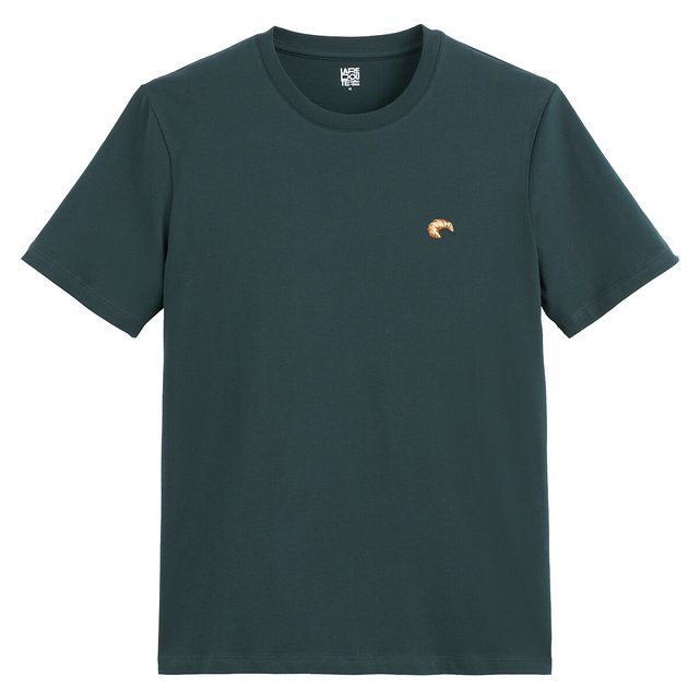 Κοντομάνικο T-shirt με στρογγυλή λαιμόκοψη