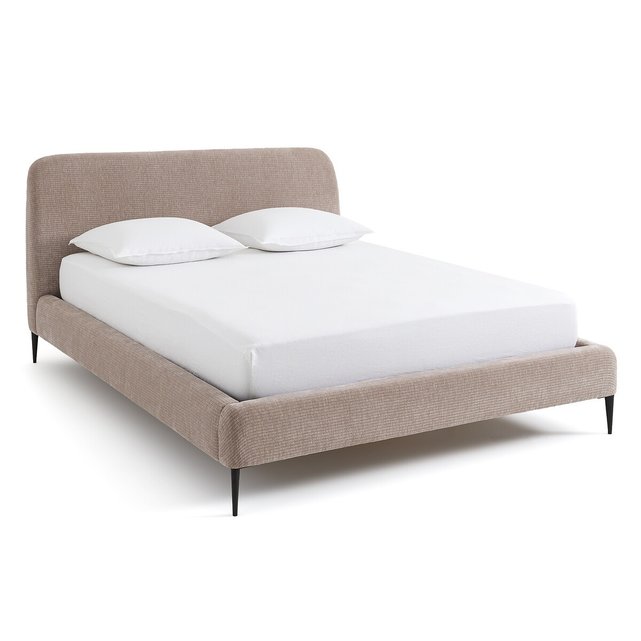 Κρεβάτι με βελούδινη ταπετσαρία και τάβλες, Oscar, σχεδίασης E. Gallina