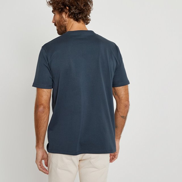 Κοντομάνικη μπλούζα με στρογγυλή λαιμόκοψη